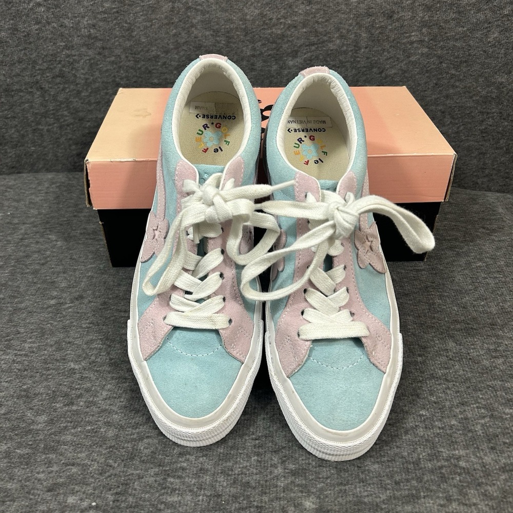CONVERSE GOLF LE FLEUR OX M 8.5/W 10.5 Plume Pink Skate Shoes Tyler the Creator - Picture 2 of 13